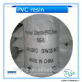 PVC hoja de PVC resina transparente